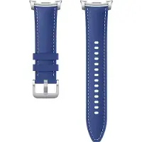 Samsung Bracelet Original Hybrid en cuir vegan Galaxy Watch 8 (40/44mm) / Classic (46mm) - Taille S/M/L - Navy