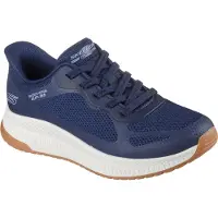SKECHERS Slip-Ins Bobs Squad 4 Staple Look Damen Sneaker Dunkelblau