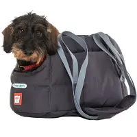 Doctor Bark Sac de transport pour chiens gris XL (50x36x30cm)