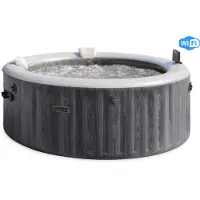 Intex PureSpa Greywood Bubble Deluxe 4 personnes - WiFi