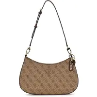 GUESS Sac bandoulière 'NOELLE II TOP ZIP SHOULDER BAG' marron / noisette