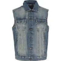 Urban Classics Gilet noir denim