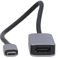 Nedis Usb-c Male To Hdmi Female Adapter Usb 3.2 Gen 1 8k Nickel Plated Pvc 0.2 M 60hz Argenté