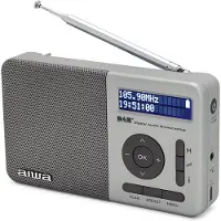 Aiwa Rd-40dab/sl 2000mah Radio numérique argent One Size / EU Plug Argent One Size