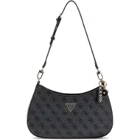 GUESS Sacs à main 'NOELLE II TOP ZIP SHOULDER BAG' anthracite / noir