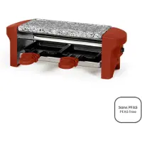 Livoo Appareil à raclette 2 personnes 350w rouge - - DOC156RO -