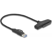 DeLOCK Convertisseur USB vers SATA 6 Gb/s avec USB Type-C ou USB