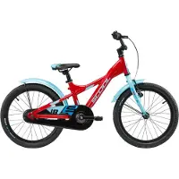 Scool Vélo enfant 18 pouces, 1 vitesse, vélo enfant, S’COOL XXlite, à partir de 5-7 ans environ, 110-125 cm, rouge/bleu clair