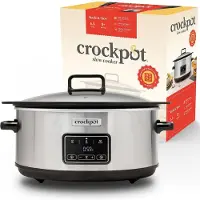 Crock-Pot CSC112X 6.5-litre slow cooker silver
