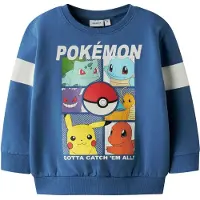 Name it Sweat 'NMMJussy Pokemon' bleu foncé / vert / rouge / blanc