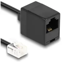 HQ Products Câble téléphonique Delock RJ11-fiche sur RJ45-prise noir 10 m - HQ