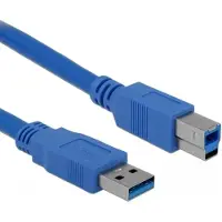 DeLOCK Câble USB A vers USB B - 1 mètre - Bleu -
