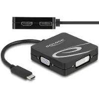 DeLOCK 63129 USB Type-C Adapter für einen VGA, DVI, HDMI