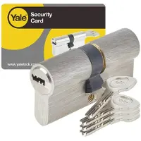 Yale Cylindre de Serrure Debrayable - Pour Porte Exterieure-Entree - 6 Goupilles - 4 Cles - 30 x 40 mm
