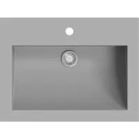 vidaXL Lavabo en granit 600 x 450 x 120 mm Gris