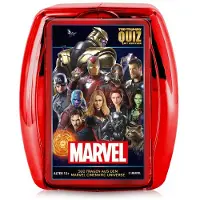 Winning Moves Top Trumps Quiz Marvel Cinematic Universe Jeu de devinettes Jeu de connaissances Jeu de société