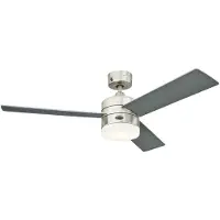 WESTINGHOUSE Ventilateur de plafond LED Alta Vista, graphite, bois - , Alta Vista, Noir, Salon / séjour, Bois, Moderne