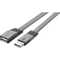 Renkforce Câble USB USB 2.0 USB-A mâle, USB-A femelle 2.00 m noir hautement flexible RF-4096134