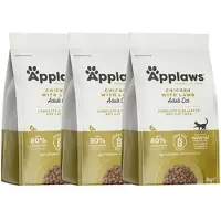 Applaws Cat Dry Adult - Poulet et agneau sans céréales - 6 kg (3x2 kg)