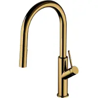 Omnires Bend Küchenarmatur, Goldglanz