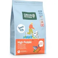 Green Petfood InsectDog avec Saumon Haute Protéine avec des protéines d'insectes et du saumon pour les chiens actifs 3kg