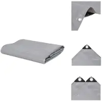 vidaXL Tarpaulin 650 g/m² 4x5 m grey - Tarpaulins