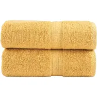 vidaXL Serviettes d'invité de qualité supérieure SOLUND 2 pcs doré