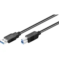 Goobay - Câble USB - USB type A (M) pour USB Type B (M) - USB 3.0 - 3 m - noir