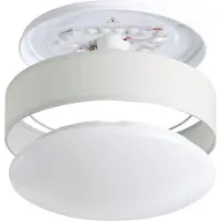 Eglo 31588 Pasteri plafonnier plastique acier blanc textile blanc