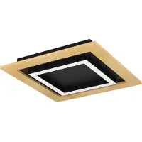 Eglo 900603 TIRRENARA LED Plafonnier quadruple 4x5,4W 370x370mm noir marron blanc couleur de lumière réglable dimmable