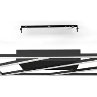 Eglo 900596 ULISANO LED plafonnier 21W 420x420mm noir blanc télécommande couleur de lumière réglable dimmable