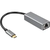 MaxTrack C545 (RJ45, USB-C), Adaptateur réseau, Noir, Argent