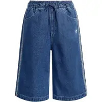 Adidas Denim Jorts Enfant - Shorts, Bleu - Taille 159 - 164 CM - Coton sergé
