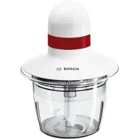 Bosch MMRP1000 hachoir électrique 0,8 L 400 W Rouge, Transparent, Blanc