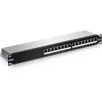 Trendnet 16 Port Cat6a Shielded Patch Panel Switch Noir One Size / EU Plug 220V