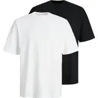Jack & Jones T-Shirt 'JJEBRADLEY' bleu foncé / blanc
