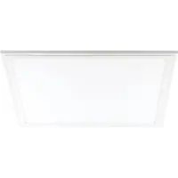 Eglo Plafonnier Salobrena 1, panneau LED en aluminium et plastique, plafonnier blanc, éclairage de plafond blanc neutre, lampe de cuisine 45 x 45 cm