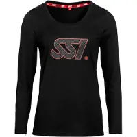 Ssi Logo Woman Long Sleeve T-shirt Noir L Femme