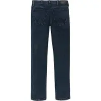 Wrangler - Jeans pour hommes - Coupe classique - Fil rouge - Bleu marine et noir