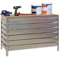 Simonwork (bancos De Trabajo) Bt5 6box Metal Shelf 842x1210x760 Mm Doré