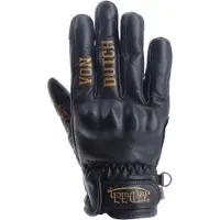 Von Dutch Flash Woman Leather Gloves Noir M Femme