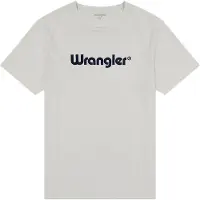 Wrangler T-Shirt 'LOGO TEE' bleu foncé / blanc naturel