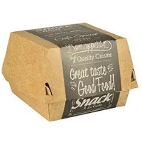 Papstar 86634 Récipient alimentaire jetable Carton Beige, Contenant à usage unique, Beige