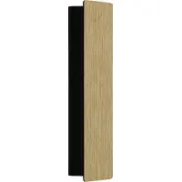 Eglo ZUBIALDE Applique/plafonnier Lampe éclairage - L36 x H8 x AL5 cm - noir, marron - 12W incl. - IP20