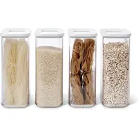 Mepal Kit de boîtes à provisions, Boîte de conservation, Blanc, Transparent