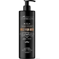 Bielenda Professional Bielenda Only for Men Barber Edition Gel rafraîchissant et nettoyant pour le visage et la barbe 190g