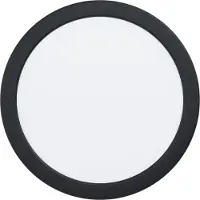 Eglo Lampe encastrée Fueva 6 rond - noir - Ø 21,6cm