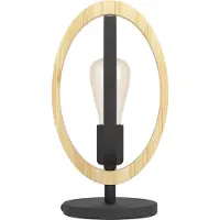 Eglo Lampe à poser 43464 BASILDON E27 1x40 W noir/brun