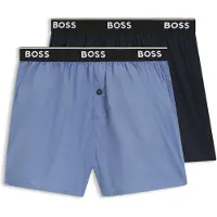 BOSS Caleçons 2P Boxer Shorts EW hommes - Bleu - EU S