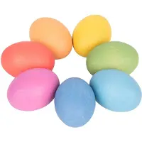 TickiT Rainbow Wooden Eggs, 0,8 an(s), Bois, Multicolore